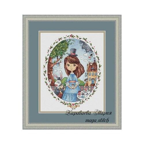 22-girl series-Elise 2 Counted Cross Stitch 11CT 14CT 18CT DIY Cross Stitch Kits Embroidery Needlework Sets