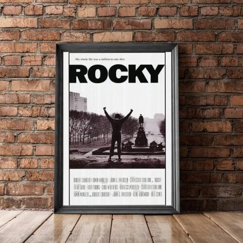 Rocky (1976) Poster American Boxing Drama Film Sylvester Stallone Michael B. Jordan Movie Print Art Rocky Balboa Gift