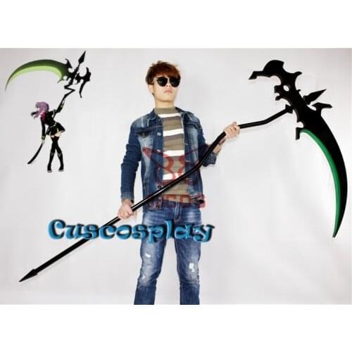 Seraph of The End/Owari No Serafu Hiragi Shinoa Scythe PVC Cosplay Prop Sickle Weapons for Halloween Christmas Fancy Party Props
