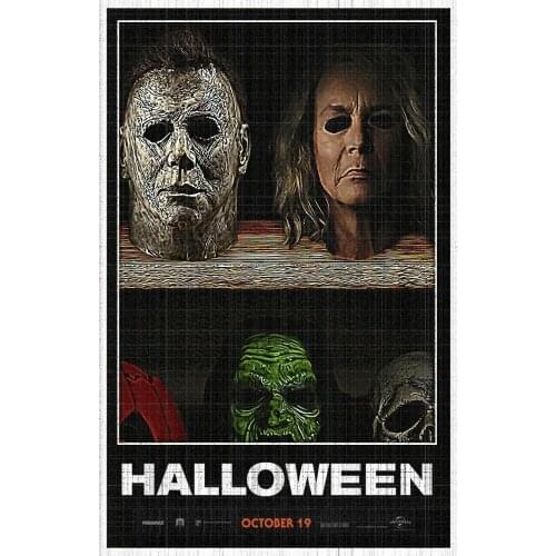 Halloween Movie Art Film Print Silk Poster Home Wall Decor 24x36inch