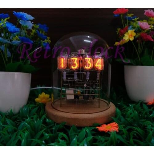 In12 glow tube scaffolding clock, hand scaffolding clock kit, clear and beautiful display, suitable for desktop decoration
