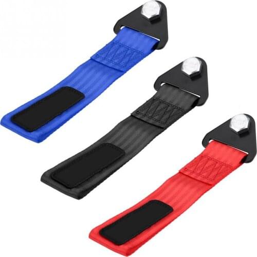 Universal High Strength Racing Car Tow Strap Tow Rope for Front Rear Bumper Towing Hook 3 Colors New Car common tools