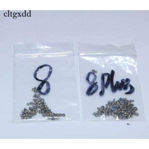 Cltgxdd Silver Bottom Dock Screw Complete Screws Full Set Replacement Repair for iPhone 8 8Plus Mobile Accessories