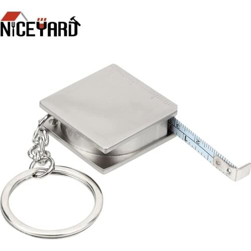 NICEYARD Pull Ruler Retractable Ruler Measuring Tools Portable Key Ring Tape Measure Keychain Gauging Tools