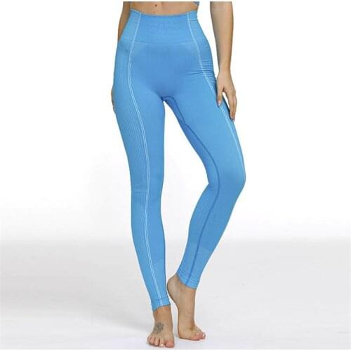 Women Seamless High Elastic Fitness Sport Gym Leggings Yoga Pants Slim Running Tights Sportswear Sports Pants Trousers Clothing