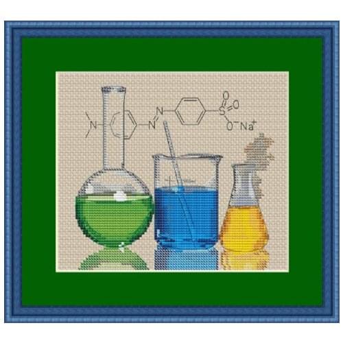 ZZ MM Gold Collection Counted Cross Stitch Kit Cross stitch RS cotton with cross stitch chemical experiment