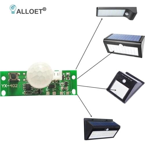 3.7V Solar Lamp Circuit Board Control Sensor Night Light Controller Module Outdoor Solar Street Light Board with Bulb Powerful
