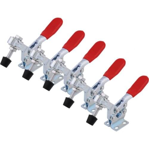 5Pcs/pack Toggle Clamps GH-225-D Toggle Clamp Quick Release Tool Horizontal 227Kg Clamps Metalworking Holding Capacity Fixture
