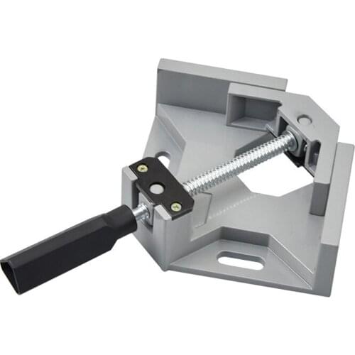 Aluminum Single Handle 90 Degree Right Angle Clamp Angle Clamp Woodworking Frame Clip Right Angle Folder Quick Clamping Tool