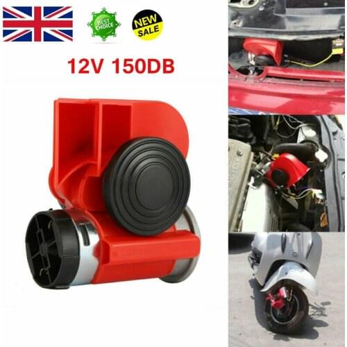 12V Car Auto Horn Truck Vehicle Boat Caravan Loudspeaker Performance Durable Dual Tone Air Horn Speaker Loudspeaker Snail Shape