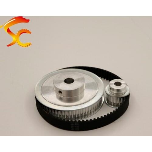 Freeshipping Timing Belt Pulley HTD 5M 60teeth 20teeth Reduction 3:1 Engraving machine accessories belt width 15mm Bore 12&8mm