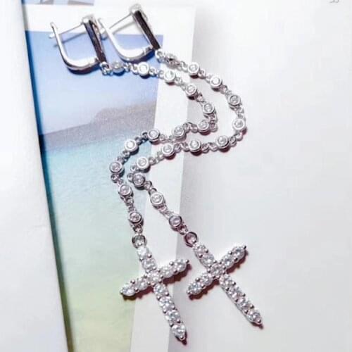 Designer Fashion 925 Sterling Silver Jewelry 3A Cubic Zirconia Party Earring