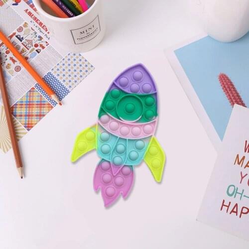 Push Bubble Fidget Toys Kids Stress Relief Sensory Toy Antistress Fidgets Rocket Board Soft Squishy Bubble Anti-Stress Toys#22