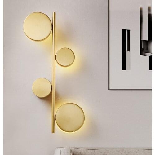 Art Led Wall Light Gold Nordic New Designer Sconce Modern Lighting Luxury Living Room Indoor Decorative Hall Stair Bedroom Lamp