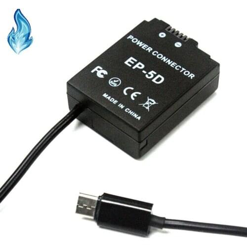 Type C Cable to EN-EL21 Dummy Battery EP-5D DC Coupler for 1 V2 1V2 Cameras And More Models