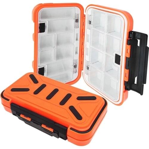 Fishing Tackle Box Waterproof Plastic Fishing Box Storage Double Sided Easily Organize the Your Fishing Accessories