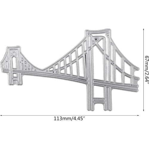 Suspension Bridge Metal Cutting Dies Stencil Scrapbooking DIY Album Stamp Paper Card Mold H55A