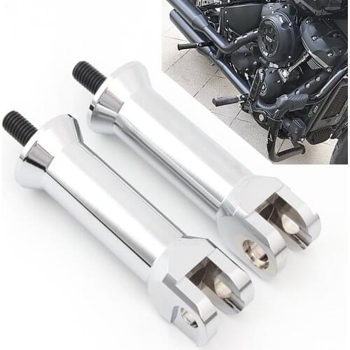 Motorcycle chrome Footrest Rear Foot Peg Bracket For Harley Davidson Softail Standard FXST Fat Bob FXFB Sport Glide 2018-Up