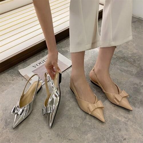 New fashion and elegant bow-knot shallow high-heeled shoes, womens high-heeled shoes, womens shoes, party dress shoes
