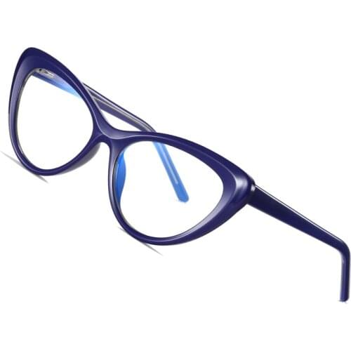 AOFLY BRAND DESIGN Cat Eye Blue Light Blocking Glasses Womens Fashion Computer Gaming Optics Eyeglasses Frames Female UV400