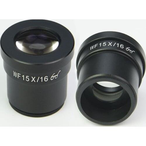2 PCS High Power High Eye Point WF15x Stereo Microscope Eyepiece with 30mm Mounting Size