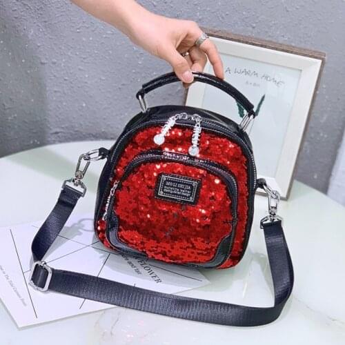 Luxury Womens Bag Mini Top Handle Handbag Sequines Shining Mini Tote Brand Fashon Shoulder Purses Dual-use Bolsa Feminina