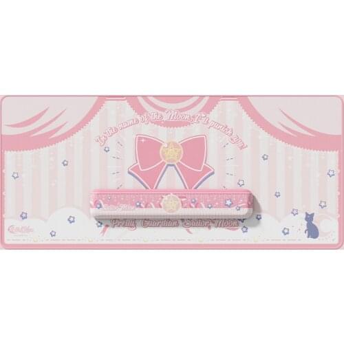 Pink Oversized Mouse Pad Keyboard Pad Hand Support Wrist Rest Girl Cute Desk Mat Office Gaming Accessories Students Writing Pad