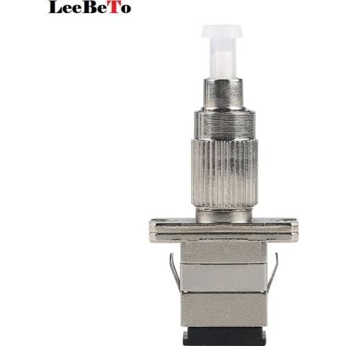 SC Female-FC Male Multimode MM50/125 Fiber Optic Adapter Transfer Flange Coupler SC-FC Adapter