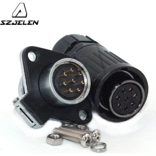 HP20 series, Waterproof and dustproof 8pin Male and female connectors, LED power plug and socket