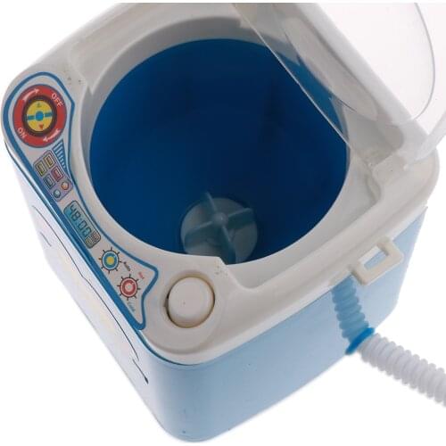 Kids Children Mini Home Appliance Toys with Light and Sound - Blue Washing Machine
