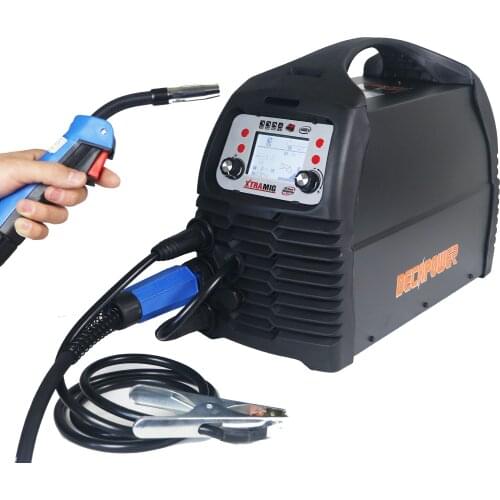 XTRAMIG 4 in 1 IGBT professional inverter 200 amp arc welder CO2 NO GAS mig mag mma tig aluminum welding machine of 220v