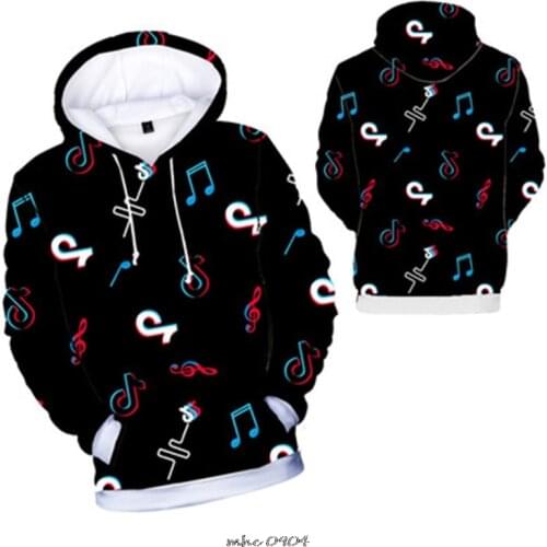 Tik Tok 2 to 15 years old Kids Hoodies Print Hoodie 3D Brand Sweatshirt child Tik Tok Hoodies Fashion Streetwear