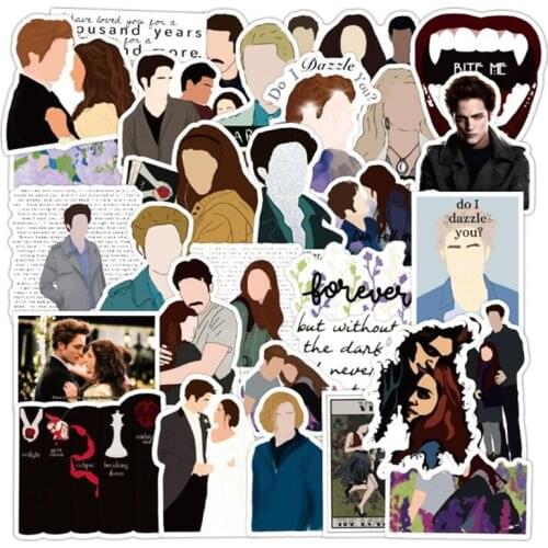 10/30/50 PCS Twilight American TV series character graffiti laptop skateboard guitar waterproof sticker decoration wholesale