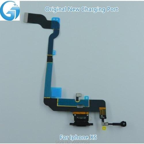 100%Original New Charging Port Charger Flex For iphone XS with Board Mic Microphone Flex Cable