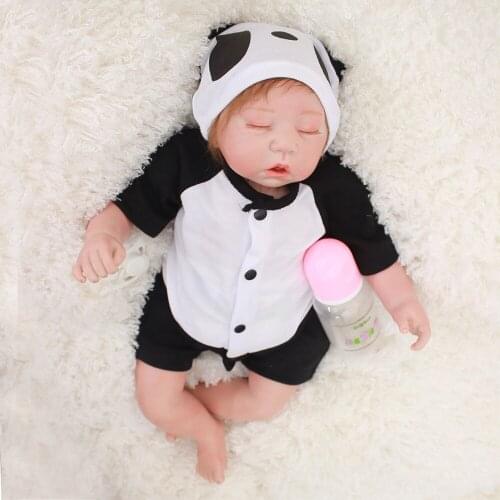18 Inch 46cm silicone boneca reborn dolls babies real sleeping bebes reborn baby bonecas children toys brinquedos menino