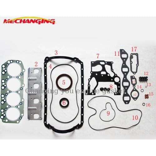 4JA1 4JB1 4JA1T 4JB1T For ISUZU TROOPER TFR/TFS Pickup ELF Box Engine Parts Overhaul Package Full Set Engine Gasket S37206-00
