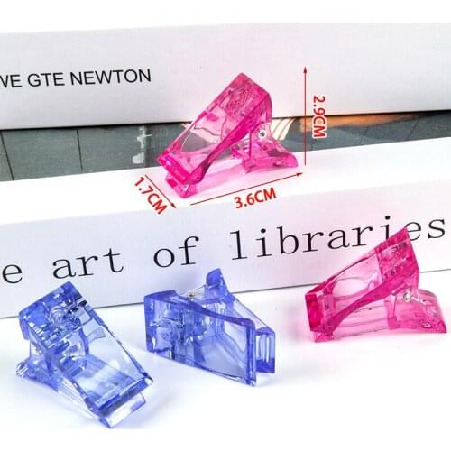 5pcs Nail Enhancement Tool Crystal Nail Mold Fixing Clip Extension Binder Nail Styling Clip New