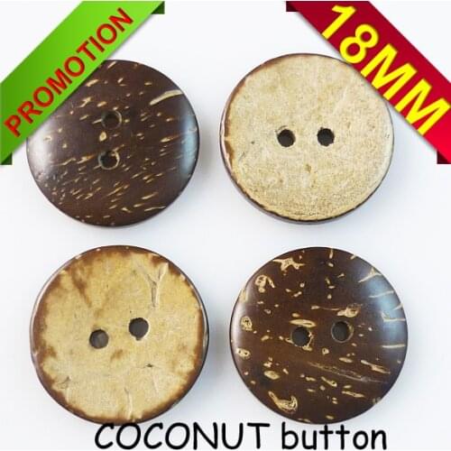 50PCS 18MM COCONUT clothes sewing button round jewelry accessory charms sewing clothes boots coat accessories ccb-012