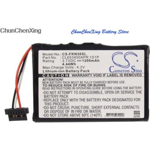 Cameron Sino 1200mAh Battery CL653450APR 1S1P for Falk E30, E60, N120, N200, N205, N220L, N240L, N30, N40, N80, Navigator 3500