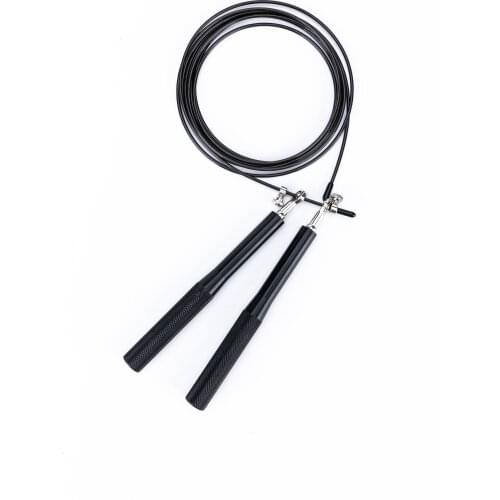 Aluminum Speed Jump Rope - 360° Swivel Ball Bearing - Adjustable steel coated rope-Aluminum Anti Skipping Handle