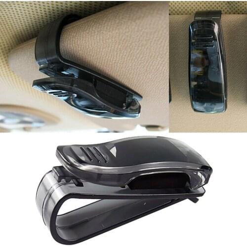 Auto Fastener Auto Accessories ABS Car Vehicle Sun Visor Sunglasses Eyeglasses Glasses Holder Ticket Clip