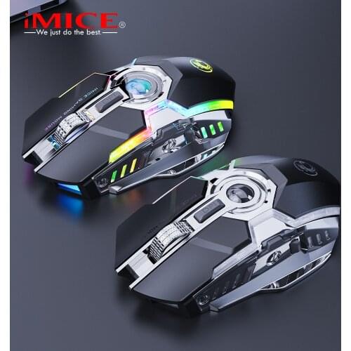 IMICE Mew G7 7-key 2.4G Silent Charging RGB Streamer Horse Racing Wireless Gaming Mouse Suitable For Office, Etc