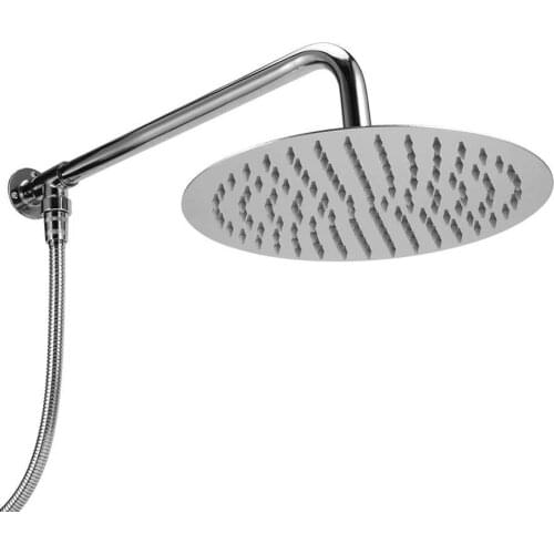 G1/2 25mm Rainfall Shower Head Stainless Steel Round Shower Set Household Bathroom Wall Mounted Rainfall Top Sprayer Shower Head
