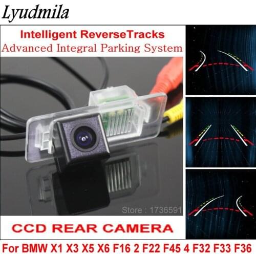 Intelligentized Reversing Camera FOR BMW X1 X3 X5 X6 F16 2 F22 F45 4 F32 F33 F36 RearView Back Up Camera Dynamic Guidance Tracks