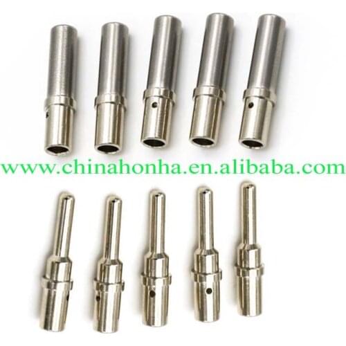 50 pcs DTP 0462-203-12141 0460-204-12141 14 -12AWG wire Stainless Steel Pin Automotive Connector Terminal