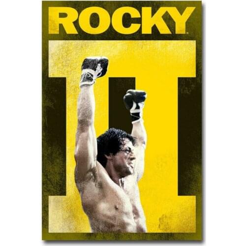 Rocky Hot Movie Silk Fabric Wall Poster Art Decor Sticker Bright