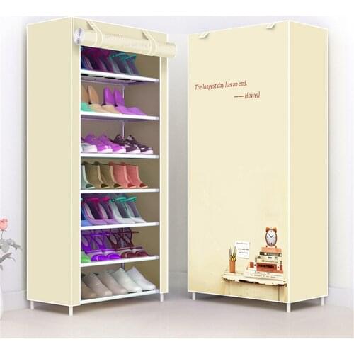 Metal DIY Assembly Shoe Rack Space Saving Stand Footwear Amazing Shoerack Organizer Living Room Furniture Shoes Storage Cabinet