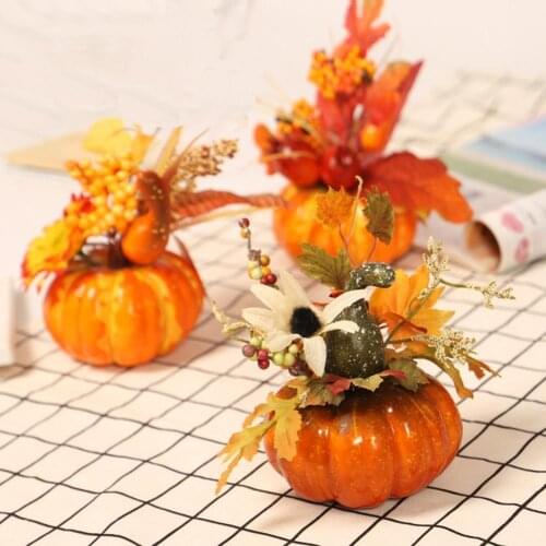 Thanksgiving Holiday Pumpkin Maple Leaf Sunflower Ornament Party Furniture Decor