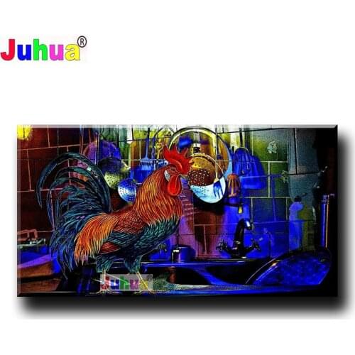 Cock Kitchen Sink Full Square/Round Drill 5D DIY Diamond Painting Embroidery Cross Stitch 5D Animal Home Decor Gift