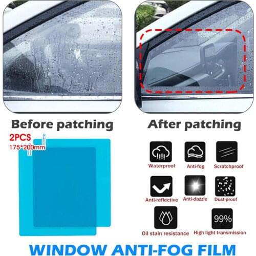 Car Rain Rearview Mirror Films Waterproof Anti-Fog Car Mirror Rain Cover Anti-rain Car Window Rain Protector Glass Film Sticker